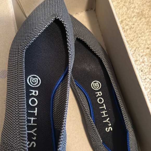 Rothy’s The Point Cloud Grey Birdseye Flat - Picture 5 of 6